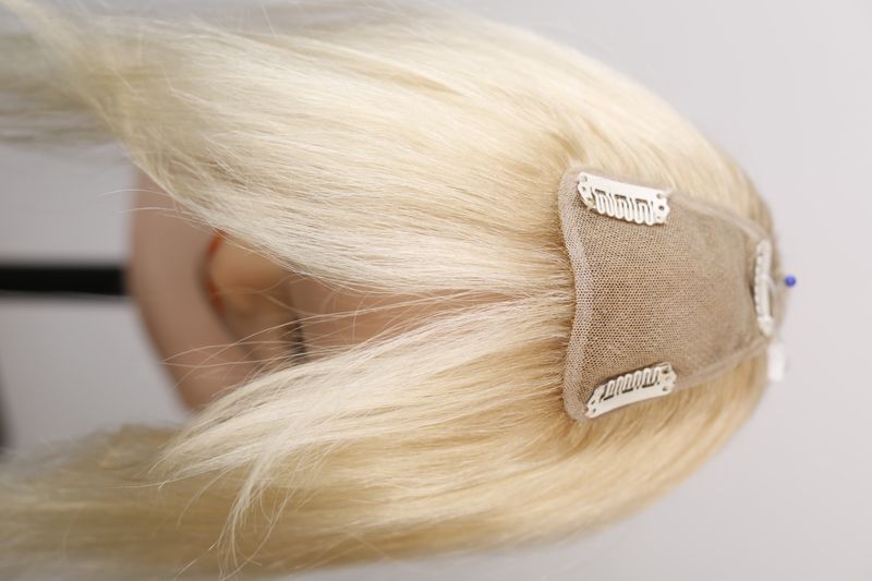 Tupet 70356 S-8/10 (613) Naturalne blond włosy średniej długości - фото