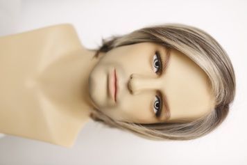 Wig men's 041389 Fashion Cut Lace Part (M12/22SS) Artificial russet short hair