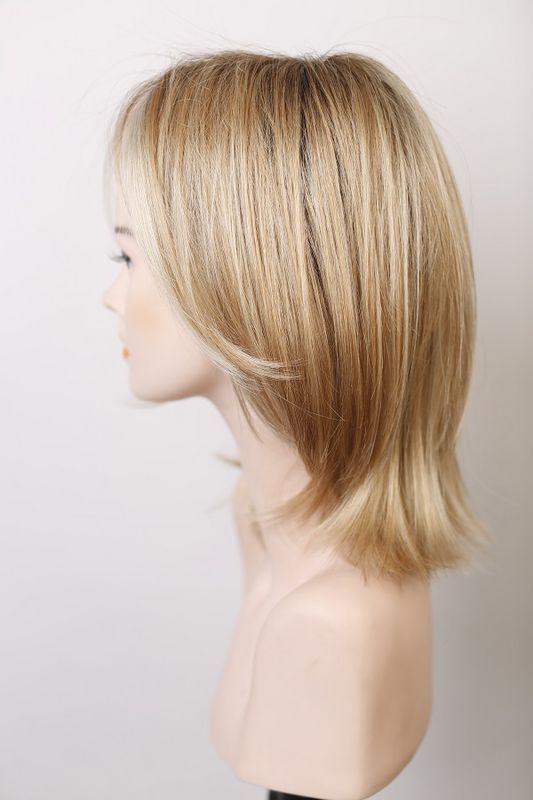 Парик детский 0041468 Flirt Mono Part (Caramel Rooted) Искусственные светлые волосы средней длины - фото