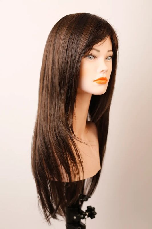Парик детский 0041293 Stevie (Dark Chocolate) Искусственные тёмные длинные волосы - фото