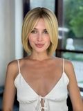 Naturalna peruka system damska 31600 VI-8-SP22 (SP22) Blond włosy średniej długości - фото