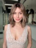 Naturalna peruka system damska Couture 1/318 (5+7/8+10/7) Słowiańskie średniej długości blond włosy - фото