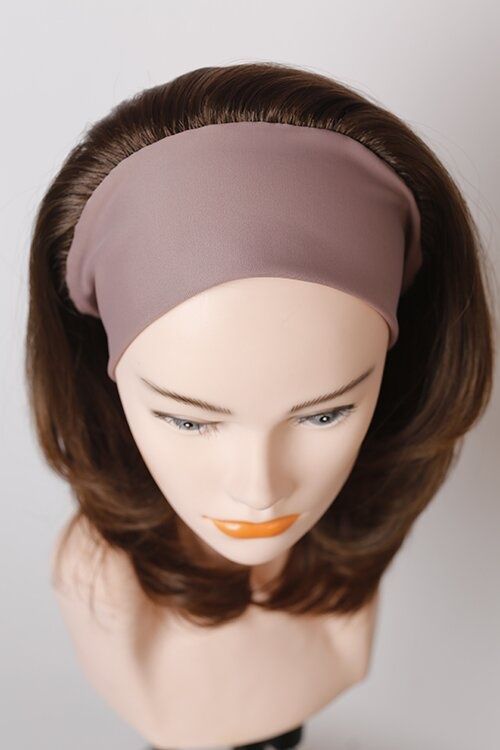 Натуральный полупарик на ленте Headband 751/2/1 KN (7/3) Славянские русые длинные волосы - фото