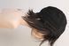 Synthetic wig women's 53089 HCXD945G (4) Dark hair of medium length