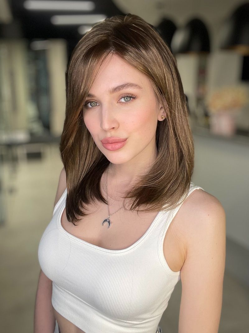 Искусственный парик детский 0041534 Sara (LightBrown) Русые длинные волосы - фото