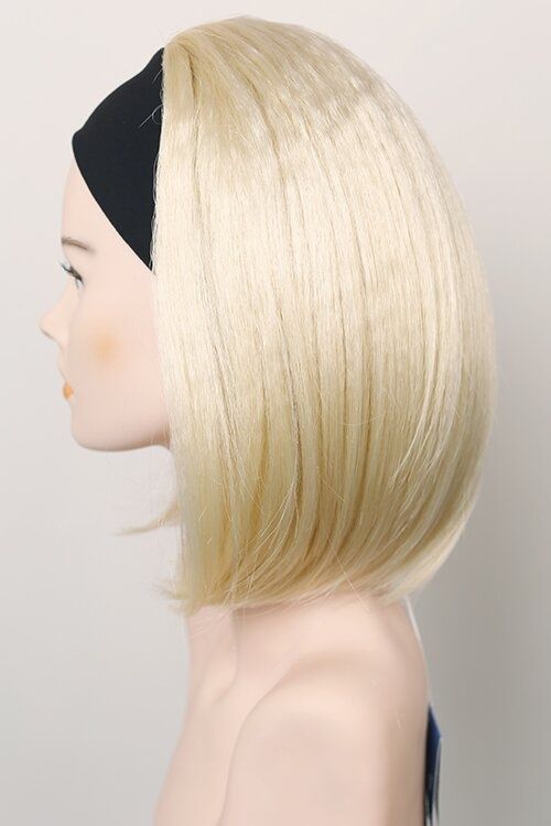 Напівперука на стрічці 7779 FALL+BOB (613) Штучне світле волосся середньої довжини - фотографія