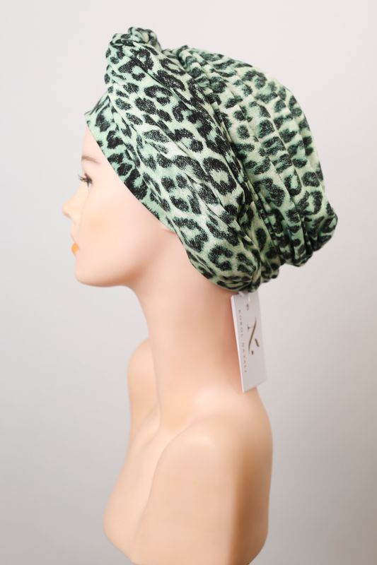 Turban 12428 Model czapki ze wstążkami - фото