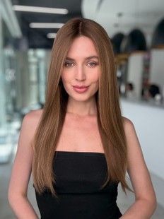 Peruka damska 31322 VI-18-N160 (N160). Naturalne russetowe długie włosy - фото