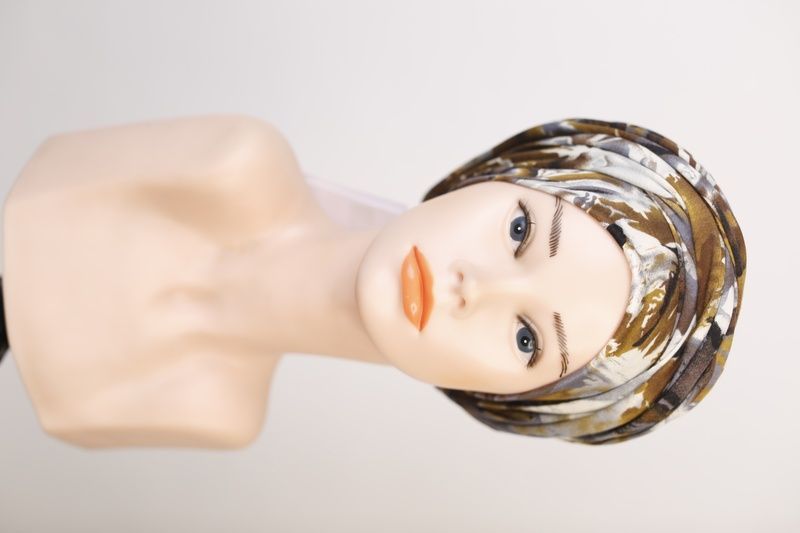 Turban 12201 Model czapki ze wstążkami - фото