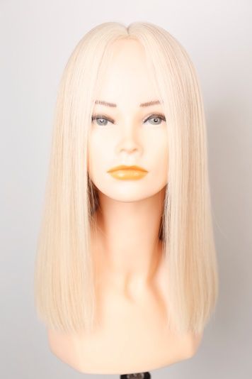 Натуральна перука жіноча 31591 WigsM Lace 9*5 (H18A/60) Світле довге волосся - фотографія