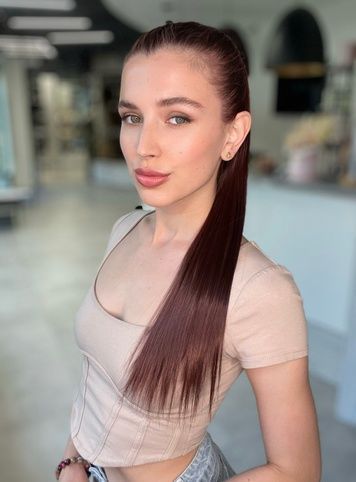 Buns 90267 E-CIVK (33) Artificial red long hair