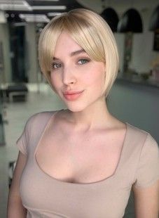 Hair systems 7794 TERMO-FP12 (24BT613). Artificial blonde hair of medium length