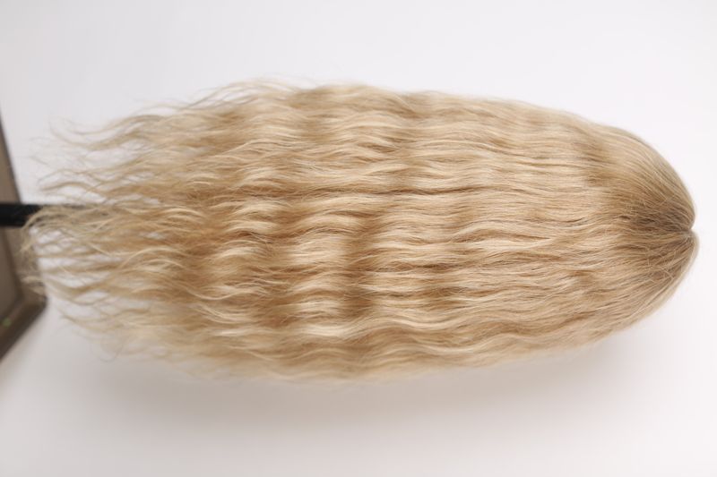 Натуральный парик детский 031590 Wigs M STW 22 (G-30) Светлые длинные волосы - фото