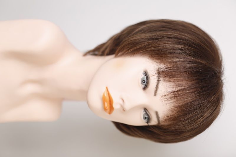 Натуральный парик женский 31331 Wigs P4/8 (P4/8) темные короткие волосы - фото