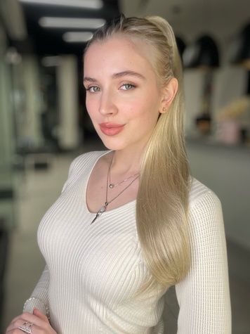 Шиньйон на крабі 90627 ILONA-CRAB (26) Штучне світле довге волосся - фотографія