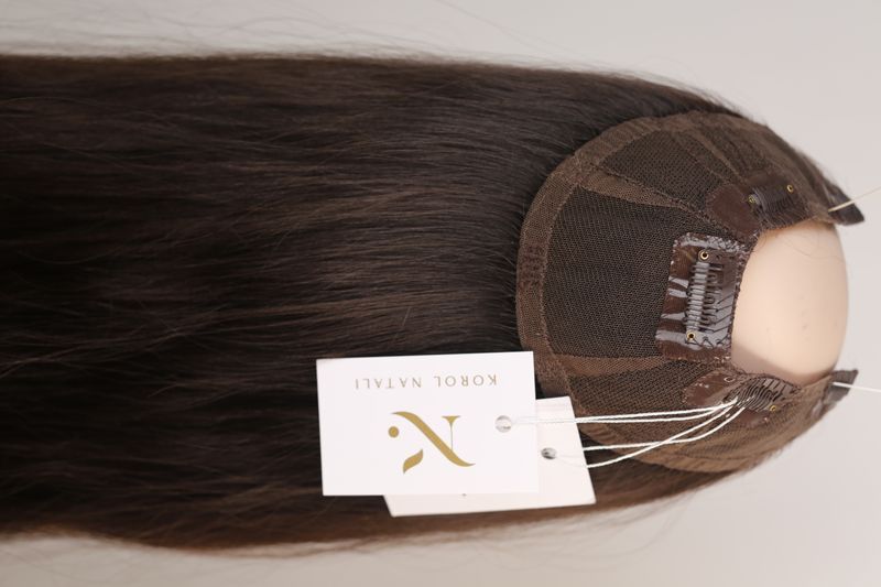 Natural hair systems Push-up 7/406 (4) Slavic natural dark long hair