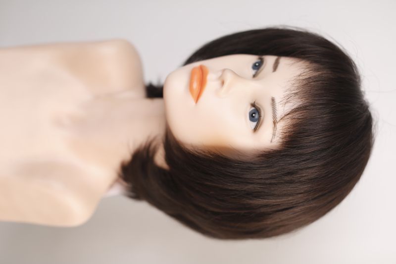 Peruka damska 31202 VI-8-Nc-bob (6) Natural dark hair medium length - фото