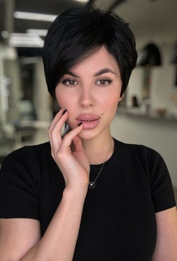 Wig women 52938 HRG-9758 (1) Artificial dark short hair