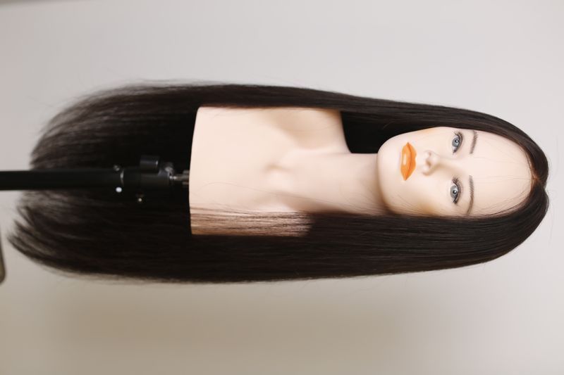 Natural wig system women's 31639 VI-22-Natural (Natural) Dark long hair
