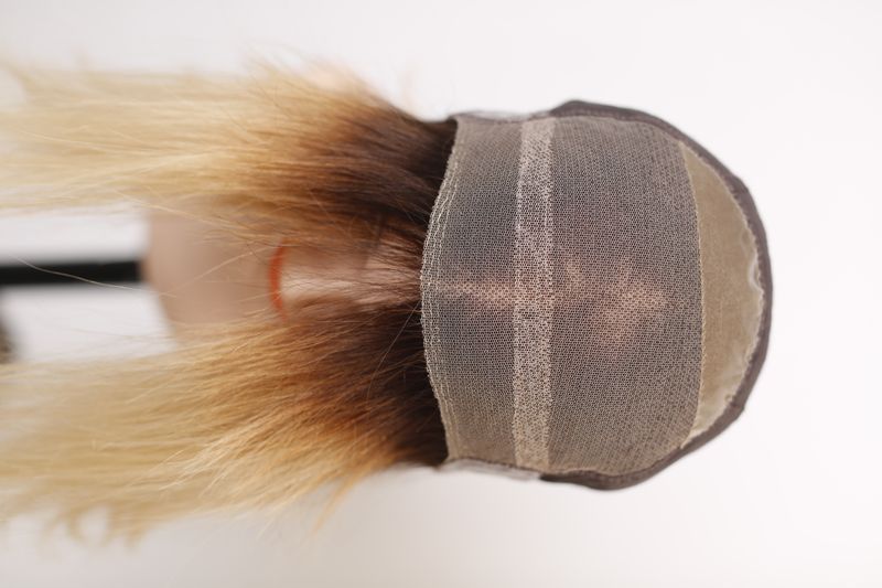 Natural wig women's 31665 VI (N317-2) Blonde medium hair