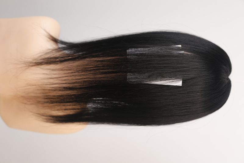 Natural hair systems 70578 Topper M 7*11 (1) Dark hair medium length