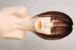 Hair systems 70410 Brown 3D (Brown). Natural russet short hair