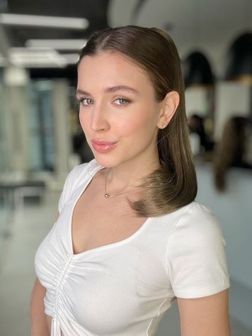 Шиньйон на крабі 90586 ROSA-TWOU (14) Штучне русяве довге волосся - фотографія