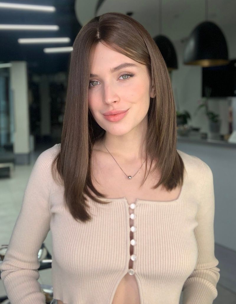 Natural wig sistem women's Couture 1/253 (6/0) Slavic dark long hair