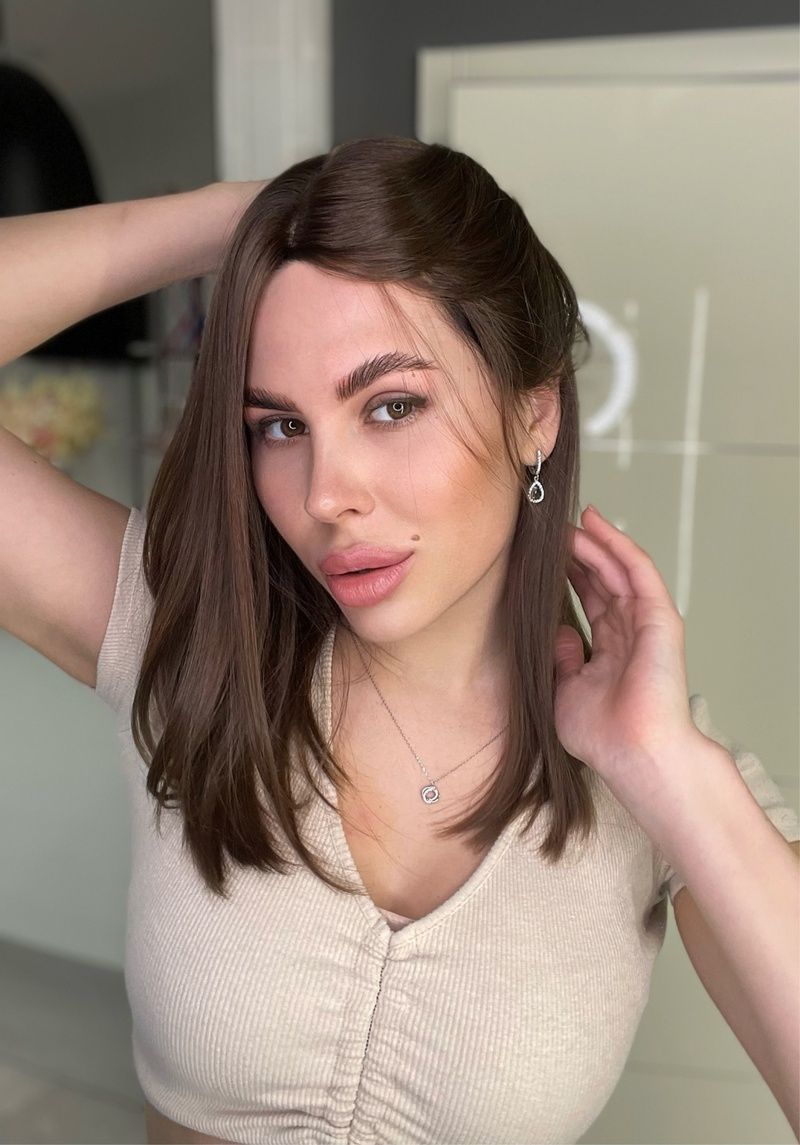 Natural wig sistem women's Couture 1/253 (6/0) Slavic dark long hair