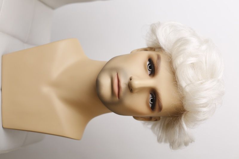 Hair systems men's 70033 M-K8*10#60R (12/0) Natural blonde short hair