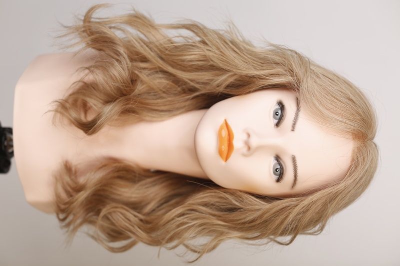 Peruka dziecięca 06015 (M18/60) Fałszywe długie blond włosy - фото