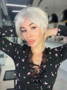 Накладка система 70032 M-K8*10#60R (12/0).  Натуральные светлые короткие волосы - фото