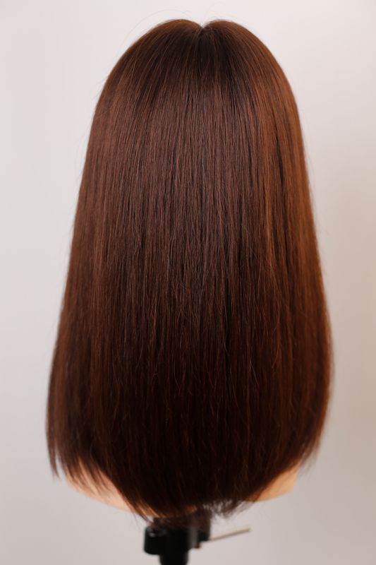 Naturalna peruka systemowa damska 31529 Wigs M Top 65*7 (1С) ciemne długie włosy - фото