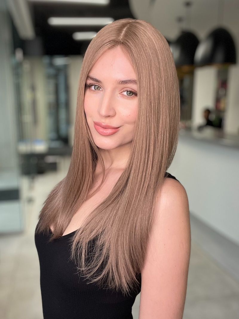 Women's natural wig system 31111 HL-20-18 (18) light brown long hair