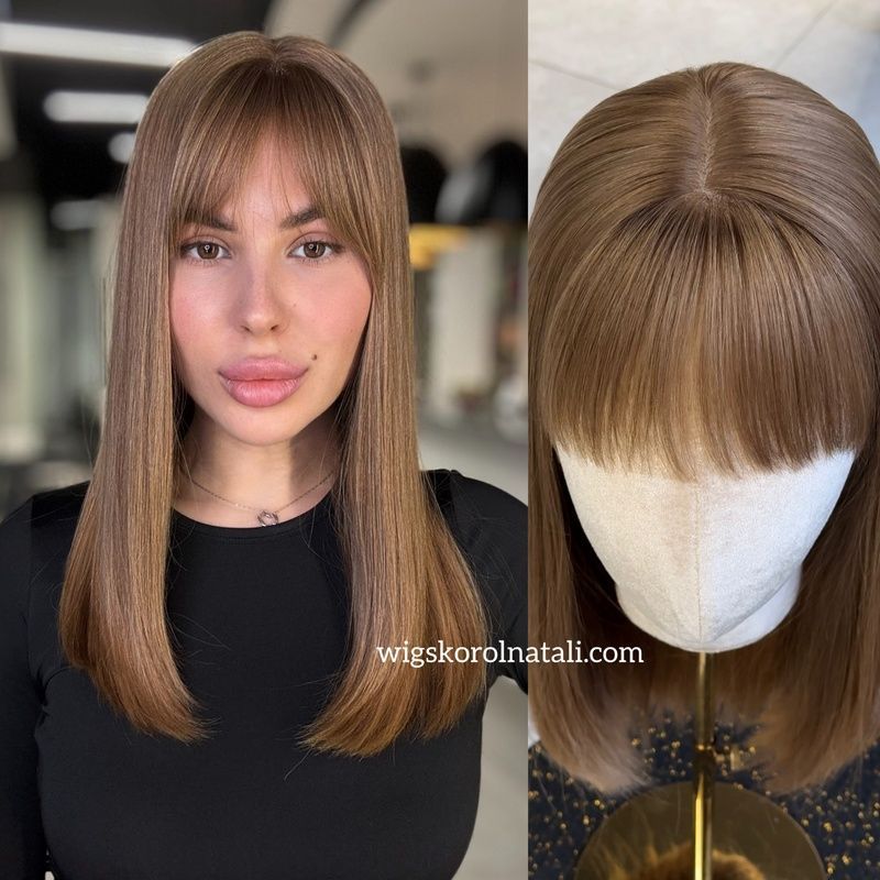 Natural wig system women's Couture 1/391 (8/0) Slavic light brown long hair