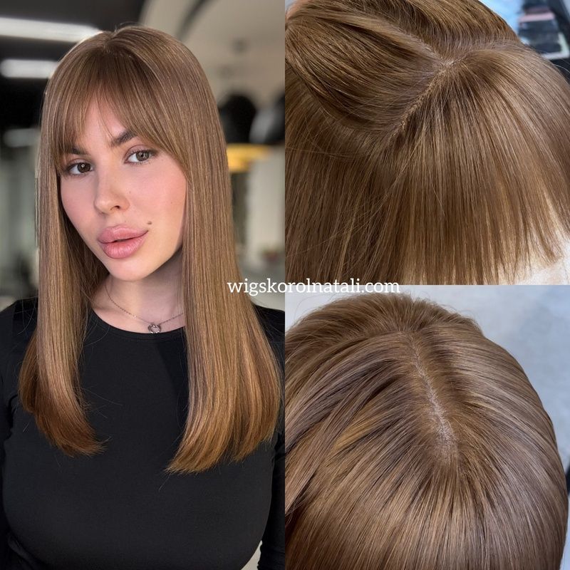 Natural wig system women's Couture 1/391 (8/0) Slavic light brown long hair