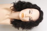 Натуральный парик женский 31605 Wigs M (1В) Тёмные волосы средней длины - фото