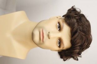 Hair systems 70414  Combi (5). Natural dark hair medium length