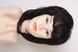 Synthetic wig women's 53098 H1421G AT (2)  Dark hair of medium length