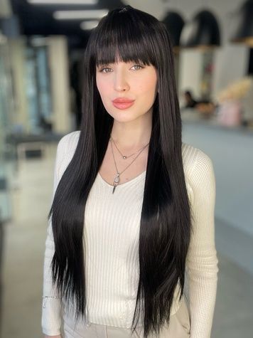 Wig women's 52945 HKRISS AT+20 (2) Artificial dark long hair