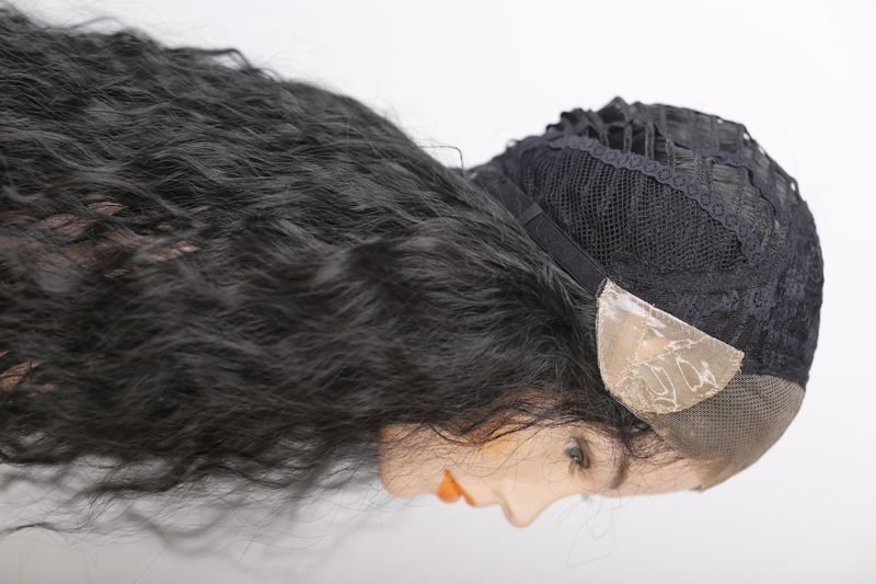 Synthetic  women's wig 51769 (2)  Dark long hair
