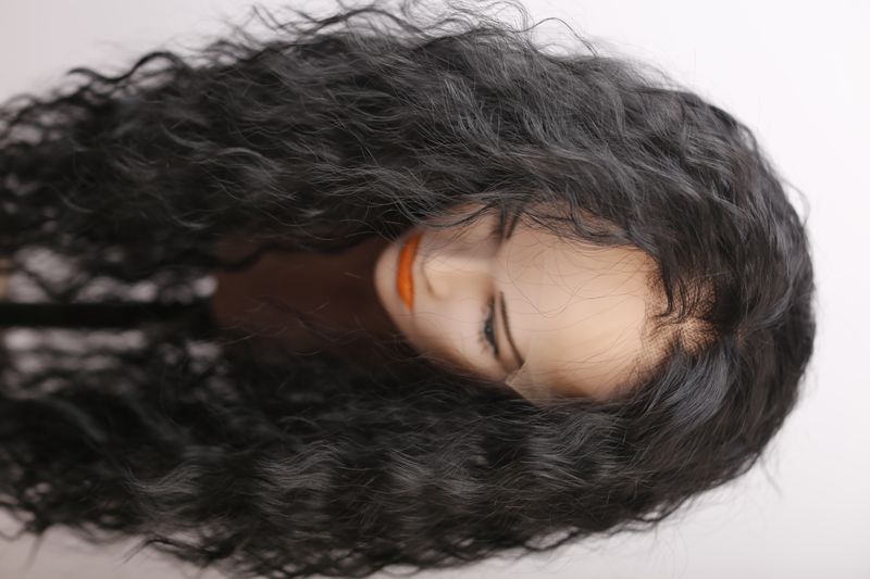 Synthetic  women's wig 51769 (2)  Dark long hair