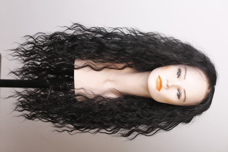 Synthetic  women's wig 51769 (2)  Dark long hair