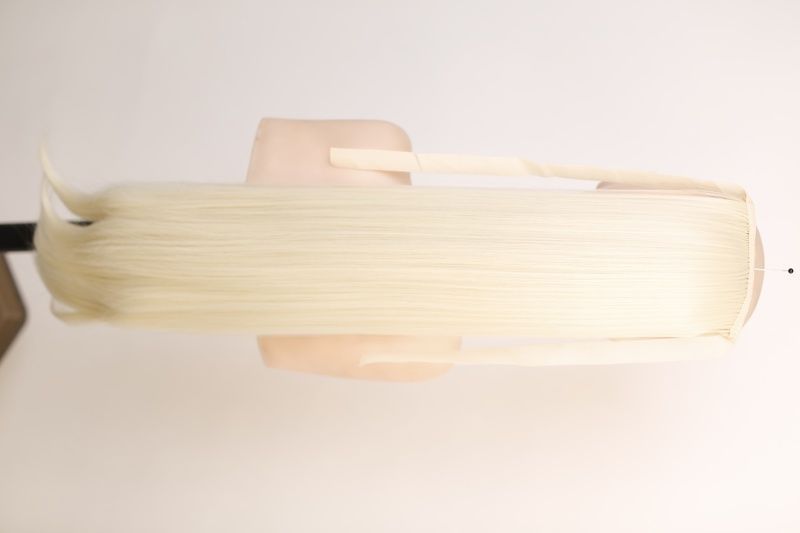 Buns 90584 KP-49 (MIX613/122) Artificial blonde long hair