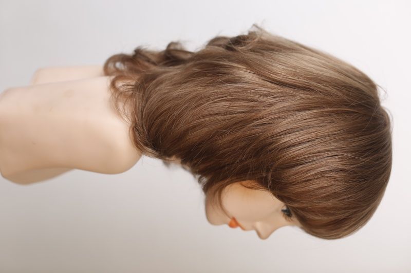Natural wig women's 31579 H9087HH (8) Natural medium length blonde hair
