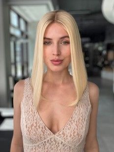 Накладка 70351 JFS 613 3/5 14 (613). Натуральне світле волосся середньої довжини - фотографія