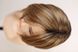 Women's synthetic wig 041527 First Mono Lace (12/24+8) Medium-length light brown hair