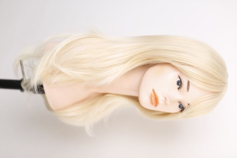 Перука жіноча 52540 CXD881 (24BT613) Artificial blonde long hair - фотографія