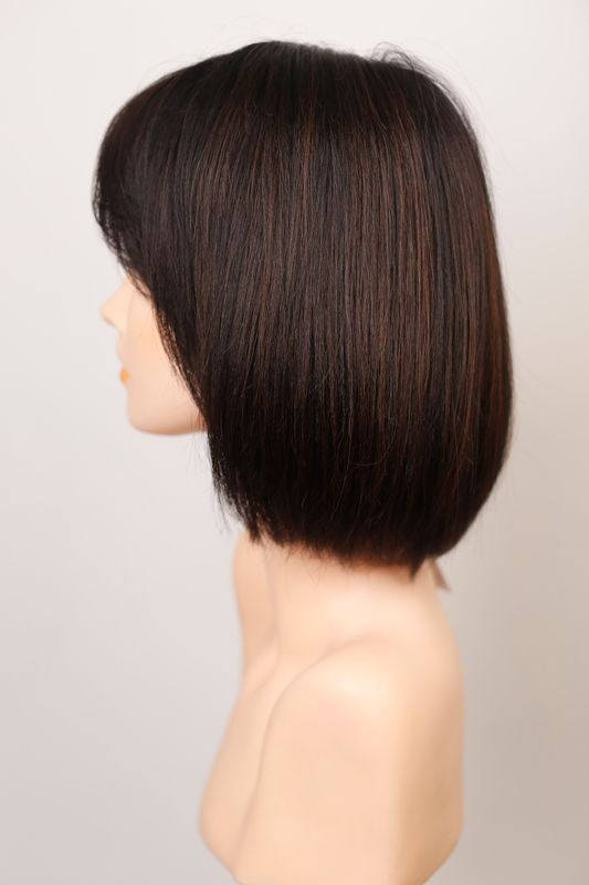 Natural wig women's 31629 WigsM Fannie Dark hair medium length