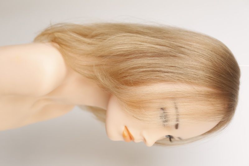 Natural hair systems Queen 7/504 (9/0) Slavic blonde medium length hair